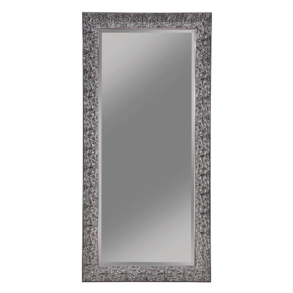 Pacific Landing Leaner Mirror in Black Mosaic Sparkle, , large