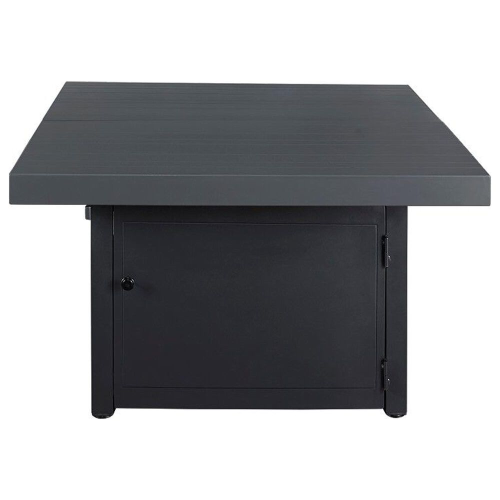 Plank And Hide Co 42&quot; Square Firepit Top &amp; Base in Black and Charcoal, , large