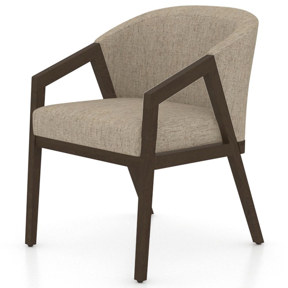 Canadel Modern 5-Piece Round Dining Set in Hazelnut Washed, , large