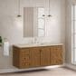 James Martin Laurent 60" Single Bathroom Vanity in Honey Oak with 3 cm Tajnar Eclos Top, Rectangular Sink and FreePower Wireless Charger, , large