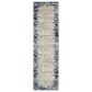 Nourison Cyrus CYR04 2"2" x 7"6" Ivory and Navy Runner, , large