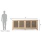 Jennifer Taylor Home Arden 97" 4-Door Sideboard in Heritage Light Natural Brown, , large