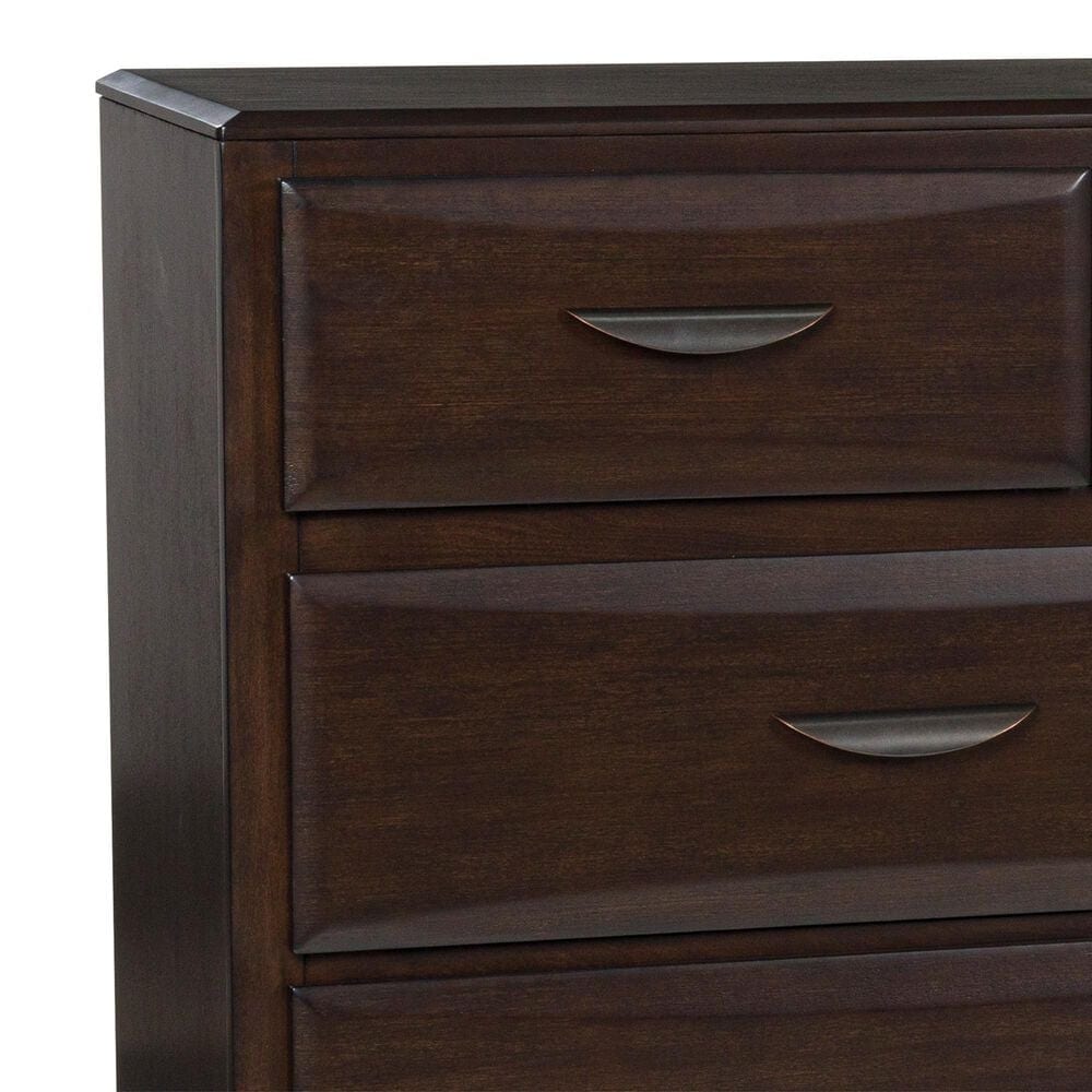Ashley Vanmore 4-Piece Queen Storage Bedroom Set in Dark Brown, , large