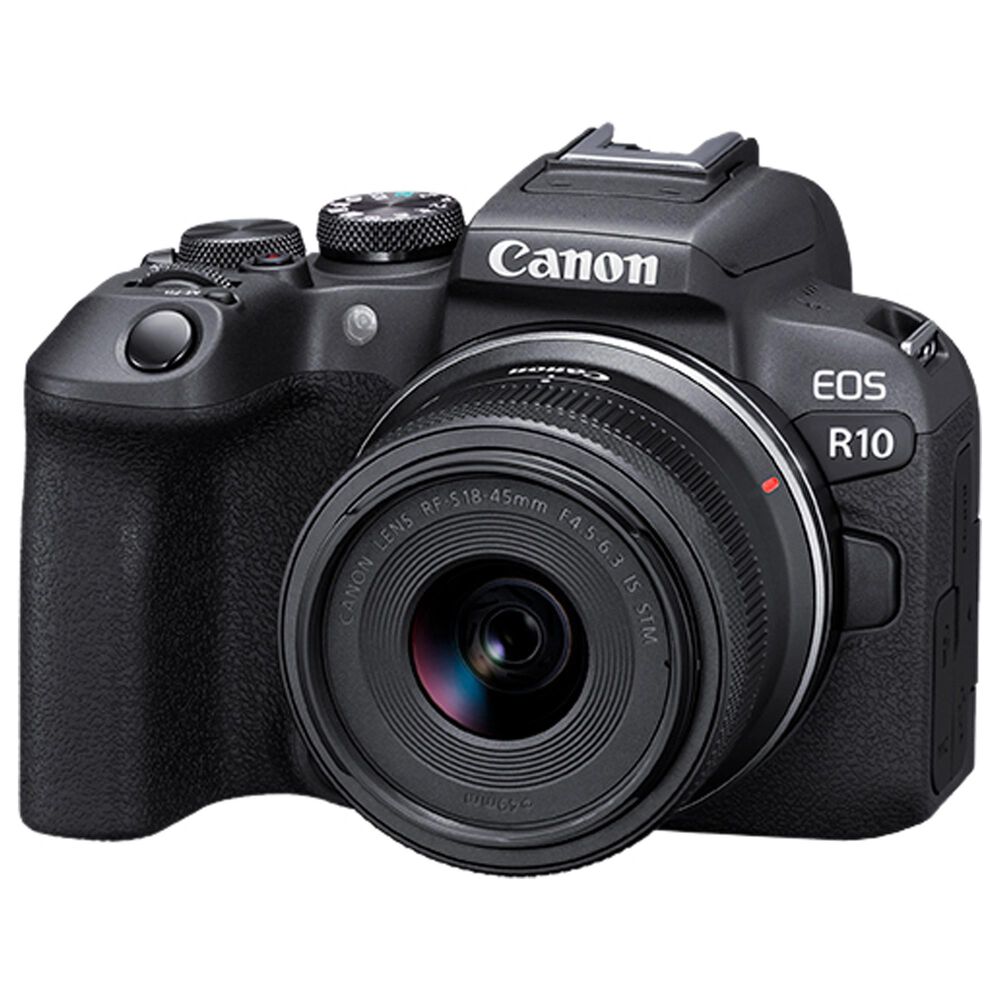 Canon EOS R10 Mirrorless Camera with 18-45mm Lens in Black, , large