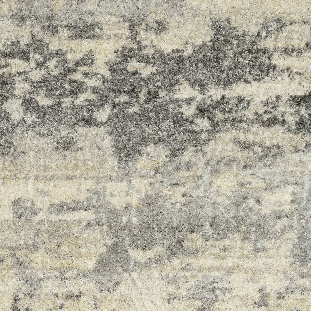 Kas Oriental Rugs Merino Silhouette 3&#39;9&quot; x 5&#39;11&quot; Ivory and Grey Area Rug, , large