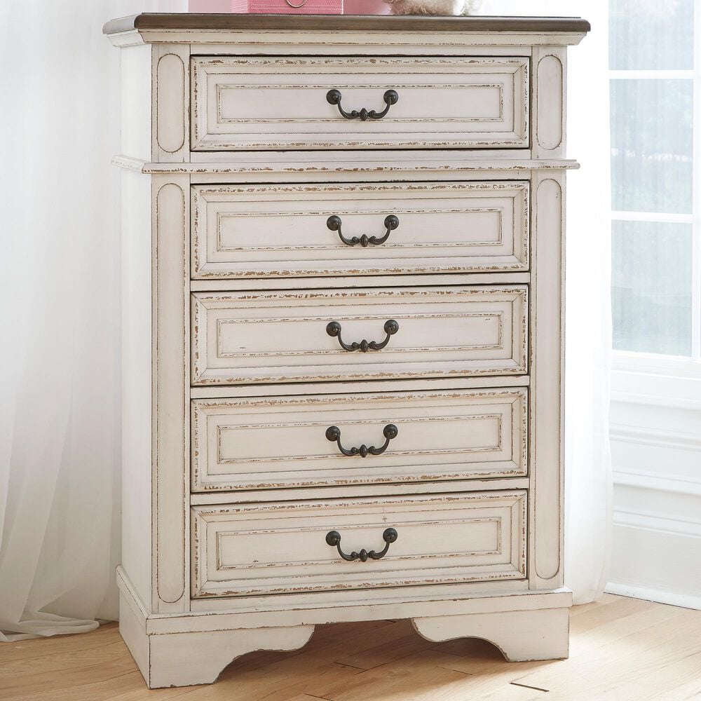 Ashley Realyn Standard Chest in Chipped White, , large