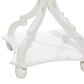 Uma Enterprises Accent Table in White and Distressed Brown, , large