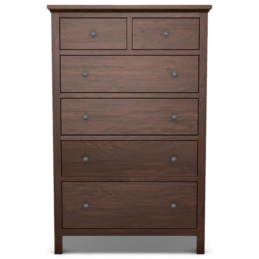Archbold Furniture Heritage 6 Drawer Chest in Brown Mahogany, , large