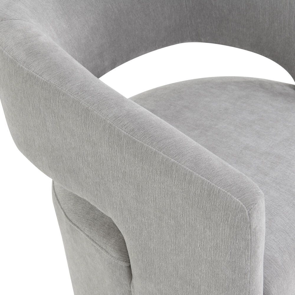 Furniture of America Rivena Modern Arm Chair with Casters in Light Gray, , large
