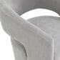 Furniture of America Rivena Modern Arm Chair with Casters in Light Gray, , large