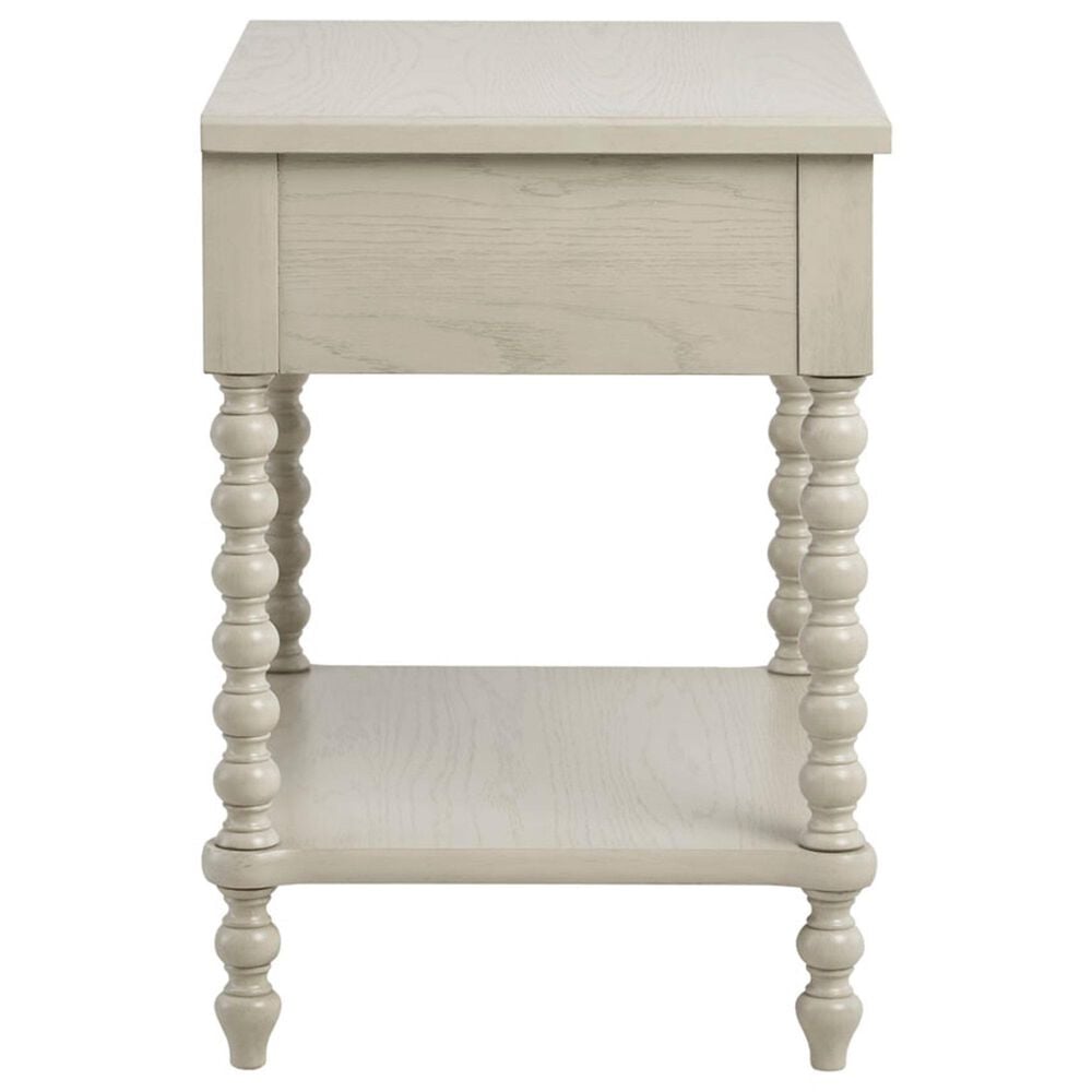 Hearth and Haven 1-Drawer Nightstand with Lower Shelf in Antique Cream, , large