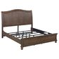 Riva Ridge Oxford Queen Sleigh Bed in Cocoa with USB Ports, , large