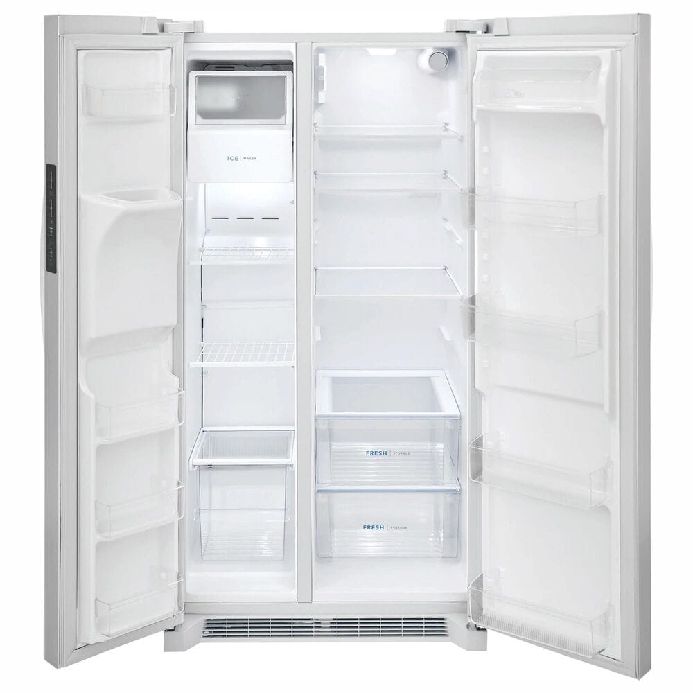 Frigidaire 25.6 Cu. Ft. Standard Depth Side-by-Side Refrigerator in White, , large