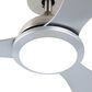 HOMLUX 52" Indoor Ceiling Fan with LED Light in Silver, , large