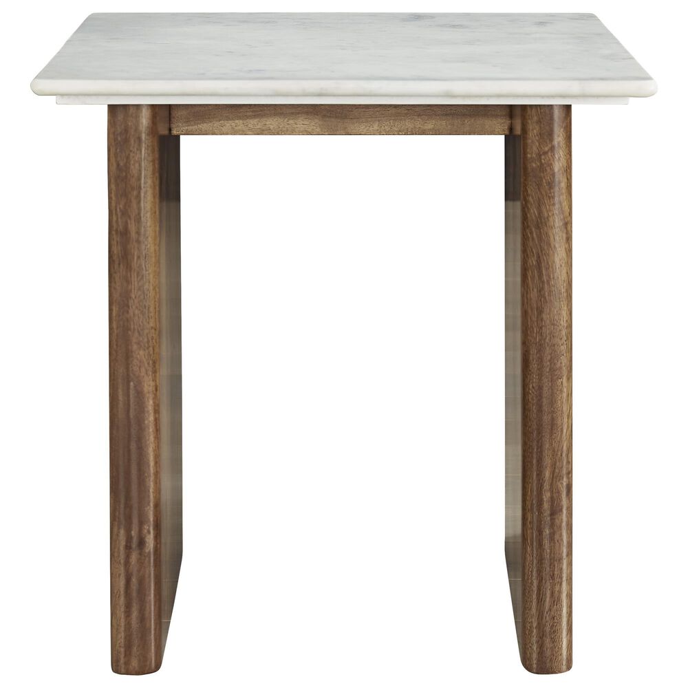 Ashley Isanti End Table in Light Brown and White, , large