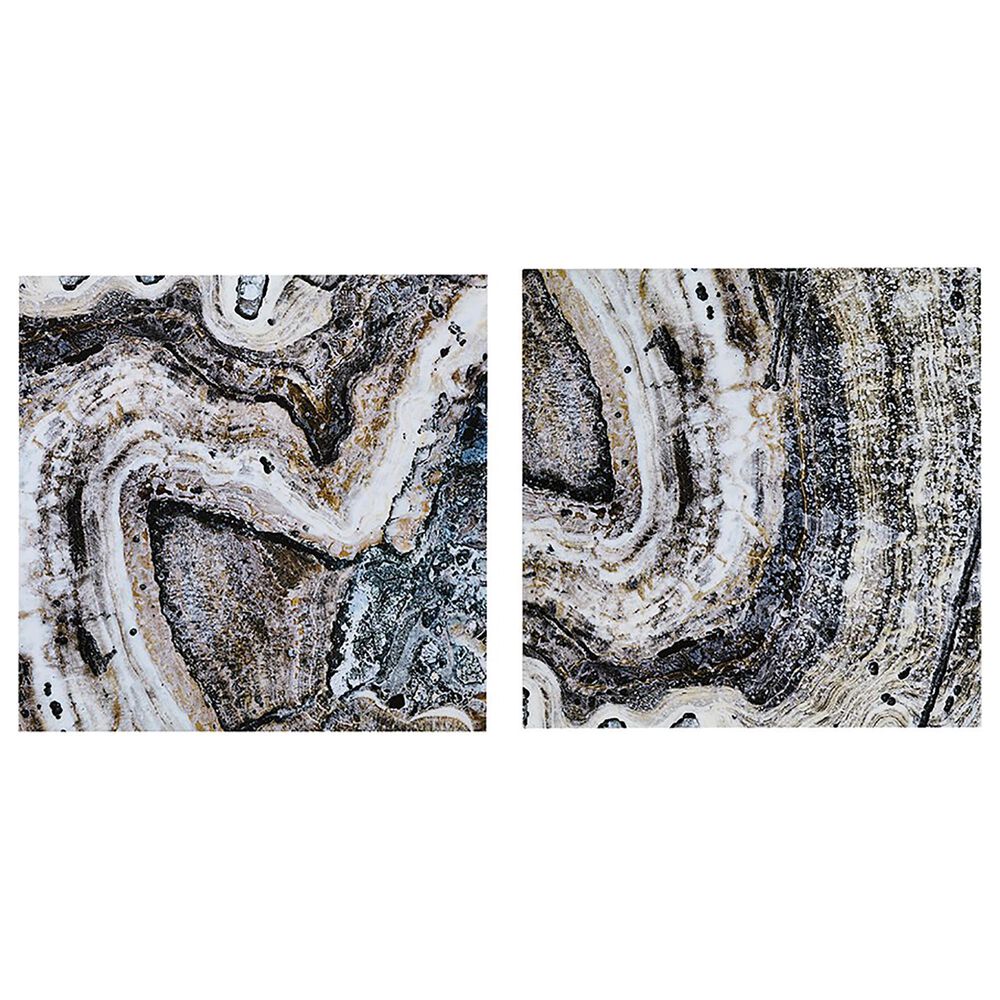 Hampton Park Cool Stone 2-Piece Canvas Wall Art, , large