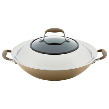 Anolon 14" Covered Wok in Bronze, , large