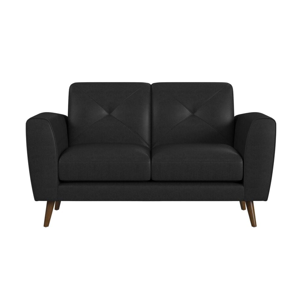 Mayberry Hill Sonata Stationary Loveseat in Ling Dian Black, , large