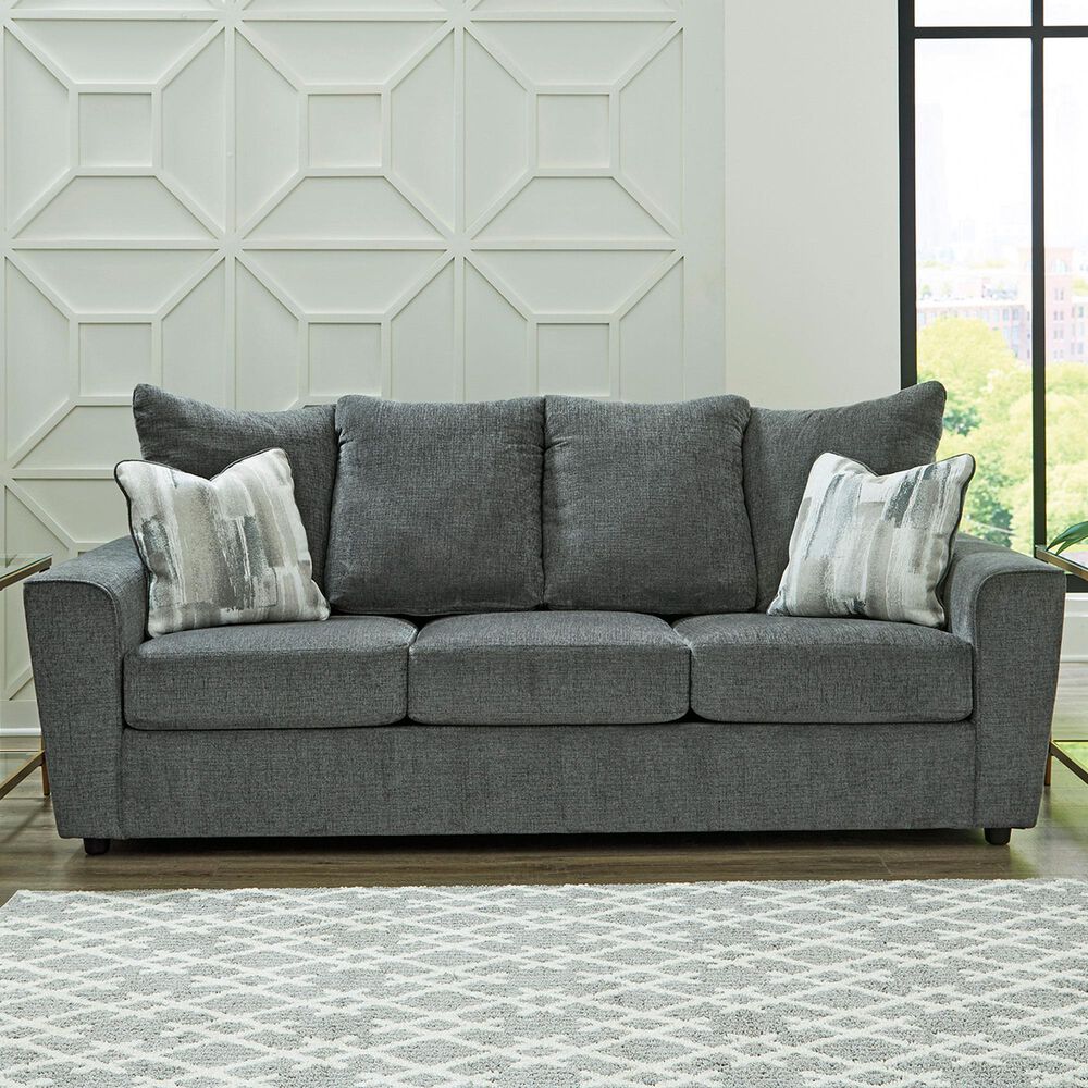 Ashley Stairatt Stationary Sofa in Gravel, , large