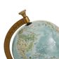 Maple and Jade 8" x 16" Globe in Turquoise, Green, Brass and Natural, , large