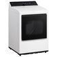 LG 7.3 Cu. Ft. Rear Control Gas Dryer with LG EasyLoad Door and AI Sensing in Alpine White, , large