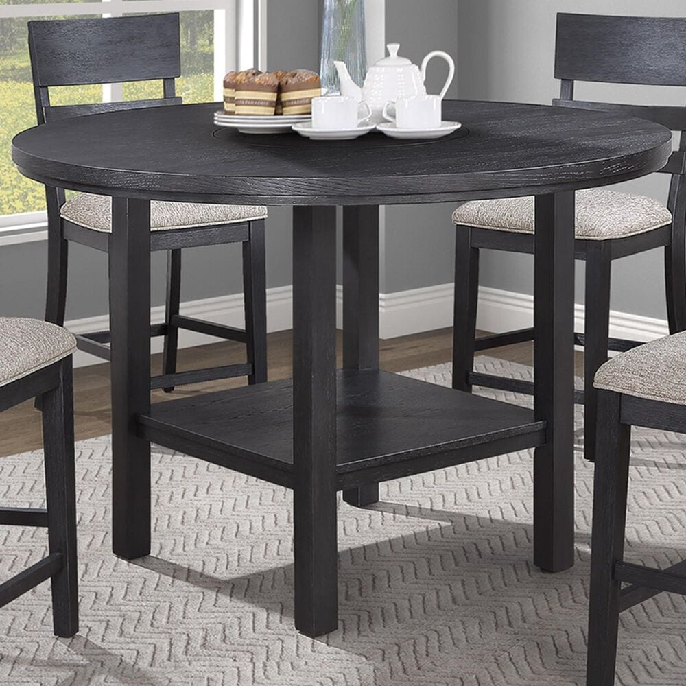 Crown Mark Guthrie Counter Height Table in Charcoal - Table Only, , large
