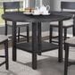 Crown Mark Guthrie Counter Height Table in Charcoal - Table Only, , large