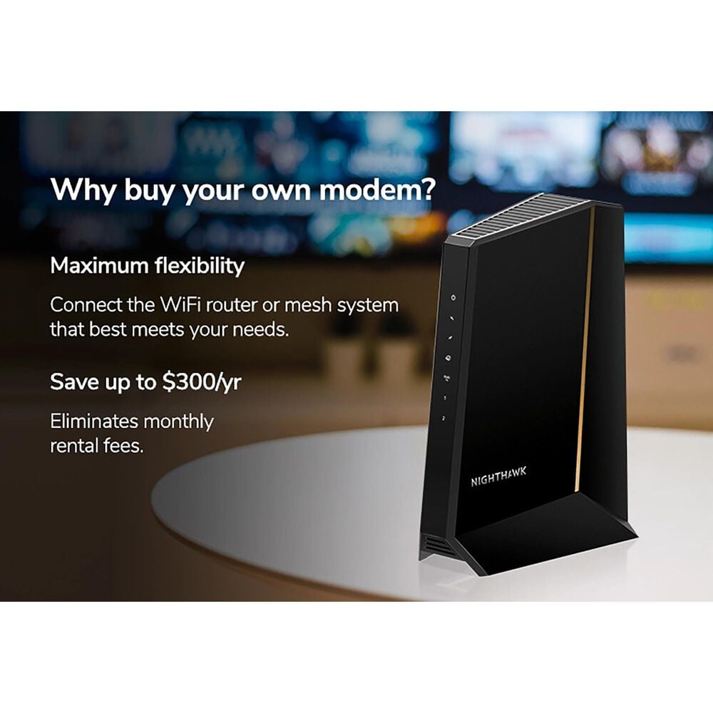NETGEAR Nighthawk CM3000 Mid/High-Split Cable Modem in Black, , large