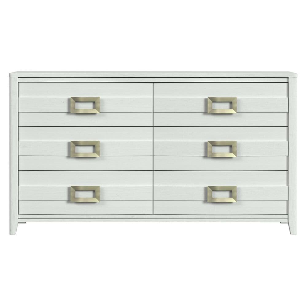 Mayberry Hill Tobias 6-Drawer Dresser Only in White, , large