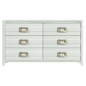 Mayberry Hill Tobias 6-Drawer Dresser Only in White, , large
