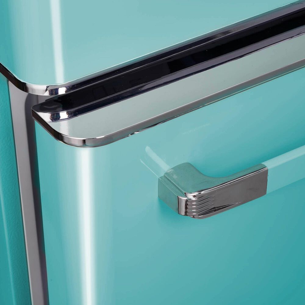 Unique Appliances Classic Retro 18 Cu. Ft Bottom Freezer Refrigerator in Ocean Mist Turquoise, , large