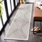 Safavieh Bermuda 2" x 10" Cream and Grey Indoor/Outdoor Performance Runner, , large