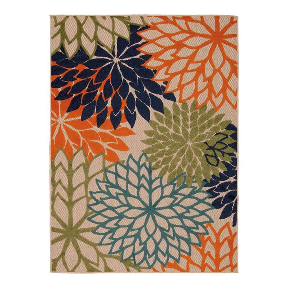 Nourison Aloha ALH05 5"3" x 7"5" Multicolor Area Rug, , large