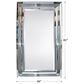 Garber Collection 81" Glass Modern Floor Mirror in Silver, , large
