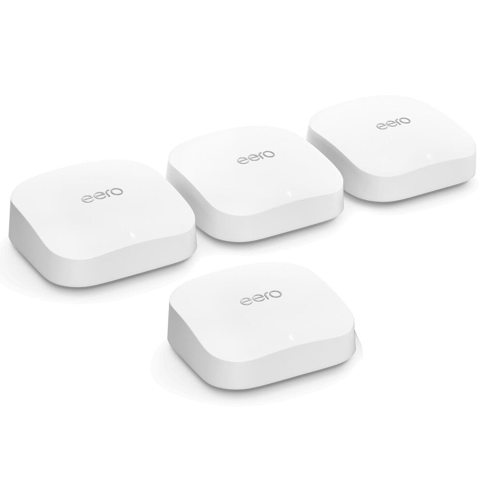 eero 1-Pack Pro 6E Mesh Wi-Fi 6E Router with Pro 6E Mesh Wi-Fi 6E System and 2 Extenders in White, , large