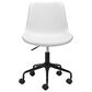 Zuo Modern Byron Office Chair in White and Black, , large