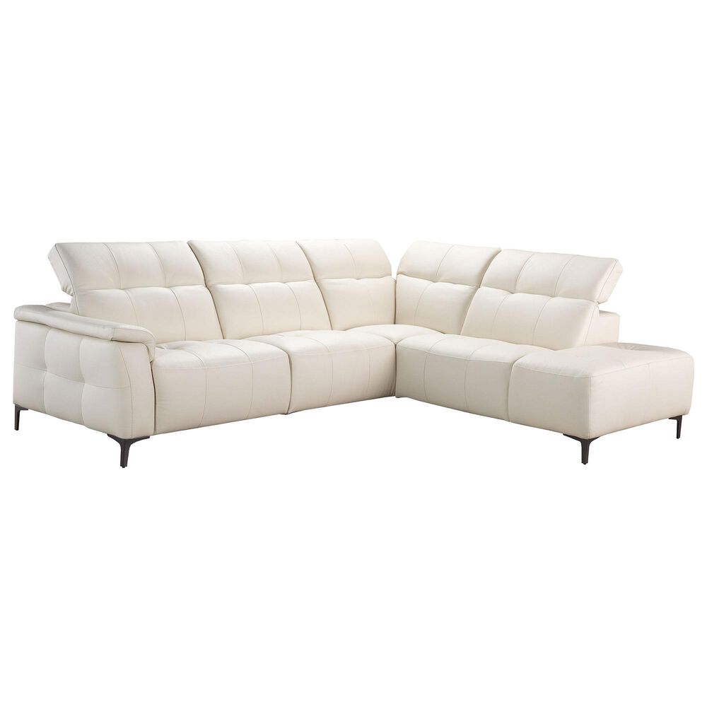 Nicoletti Calia Sofas Nice 2-Piece Stationary Left Facing Sectional in Minerva White, , large