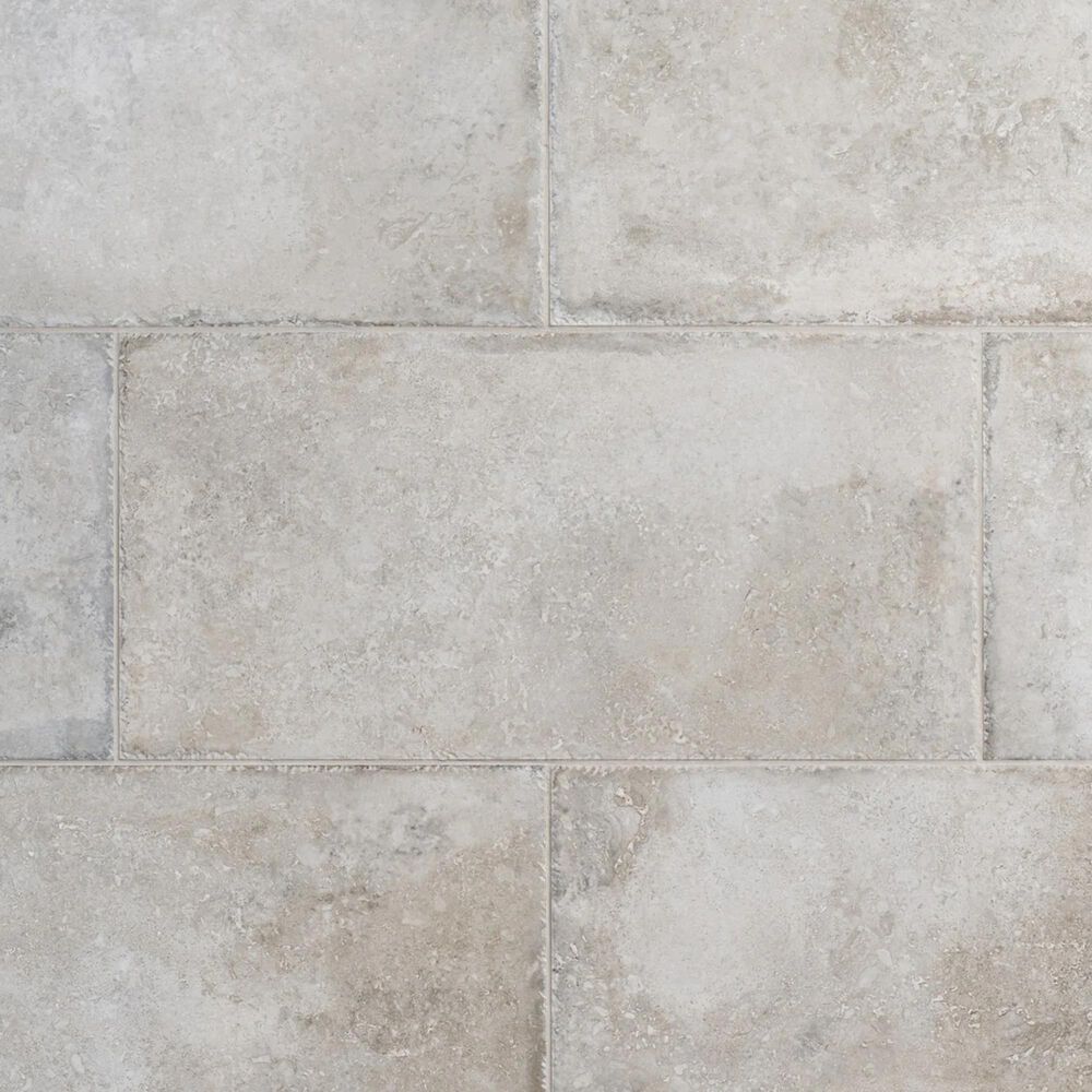 Soho Studio Caruso Efeso Gray 12" x 24" Travertine Look Matte Porcelain Tile, , large