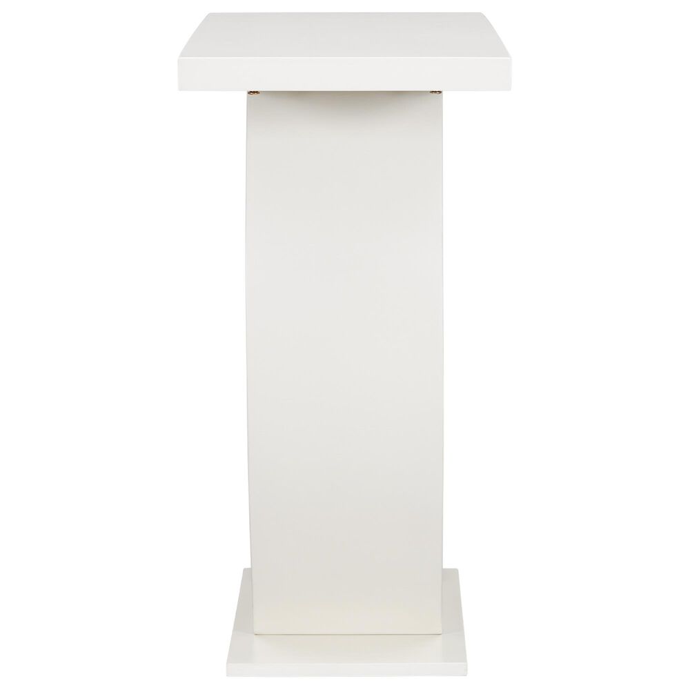 Hearth and Haven Mirod Console Table with Egg-Shaped Base in Beige, , large