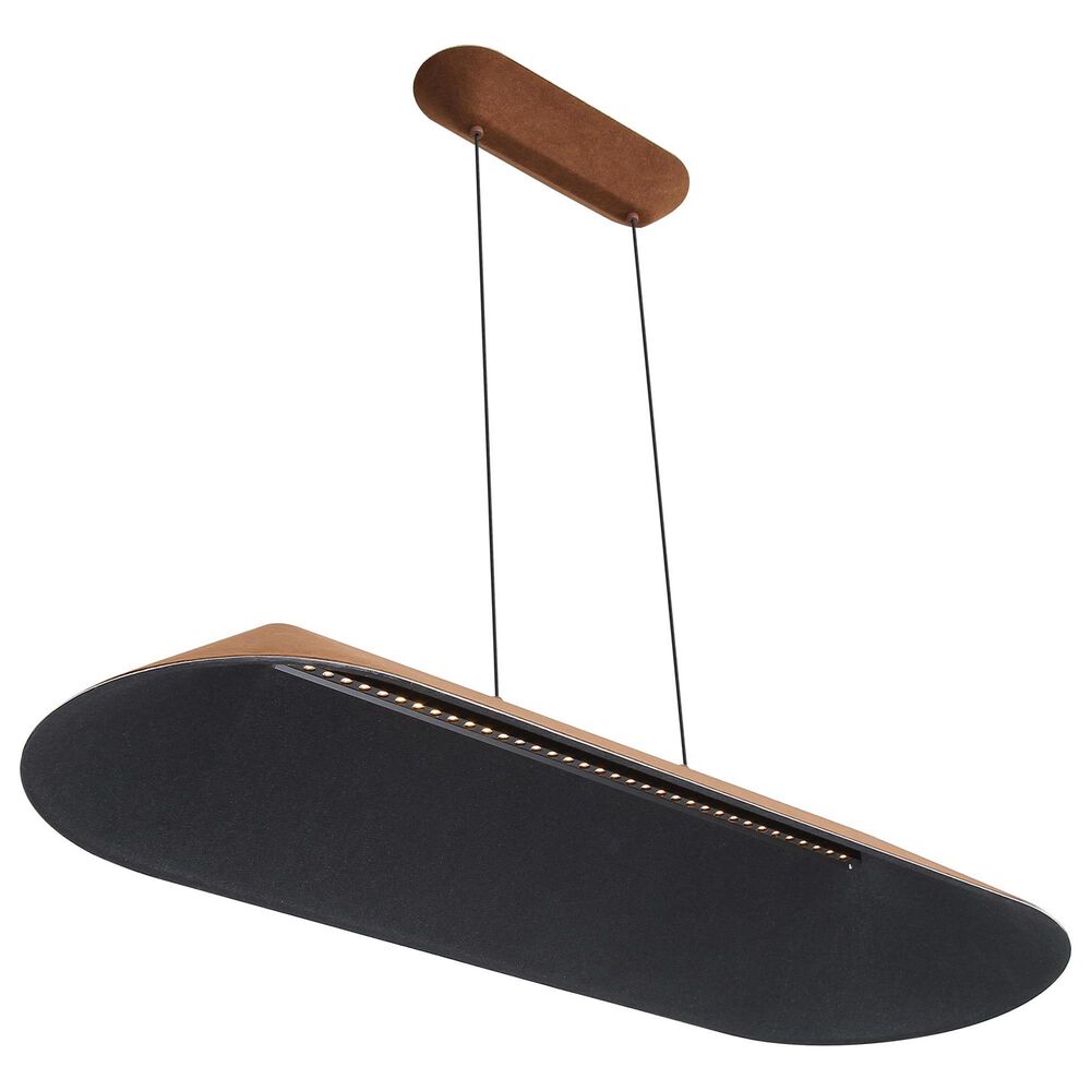 Golden Lighting Faroe 43" 1-Light LED Pendant in Coffee and Black, , large