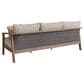 Ashley Harmony Headlands Outdoor Sofa with Cushion in Natural and Gray, , large
