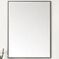 James Martin Vanities Rohe 30" Rectangular Mirror in Matte Black, , large