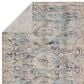 Jaipur Bequest Marquess 3" x 8" Citadel, Rainy Day, Otter, Forged Iron and Gray Mist Indoor/Outdoor Runner, , large