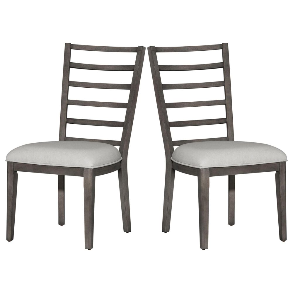 Belle Furnishings Modern Farmhouse Side Chair in Dark Gray (Set of 2), , large