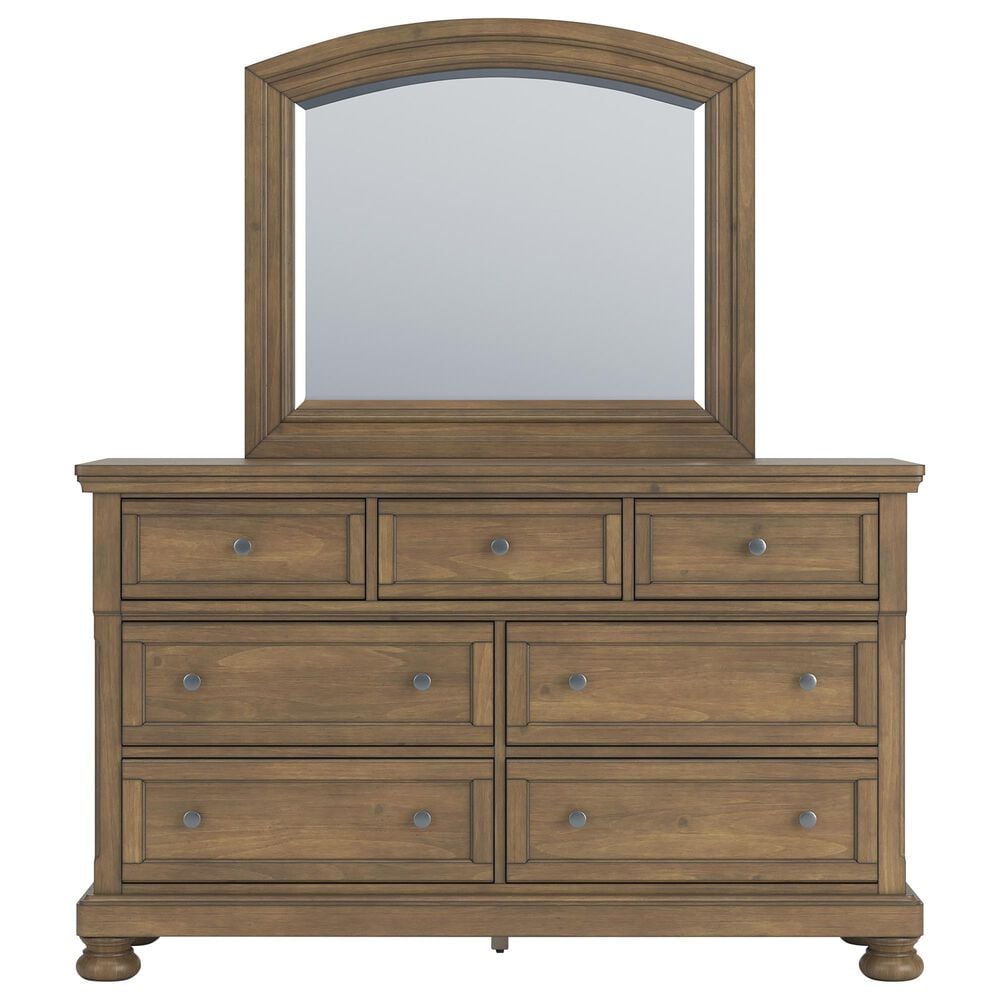 Ashley Feddinger 4-Piece King Storage Bedroom Set in Chestnut Brown, , large