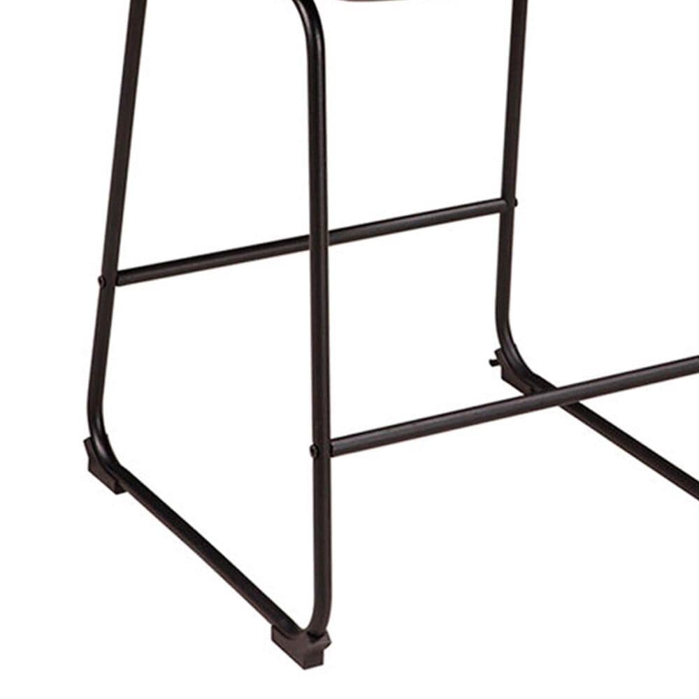 Ashley Centiar 24&quot; Upholstered Counter Stool in Brown and Black, , large