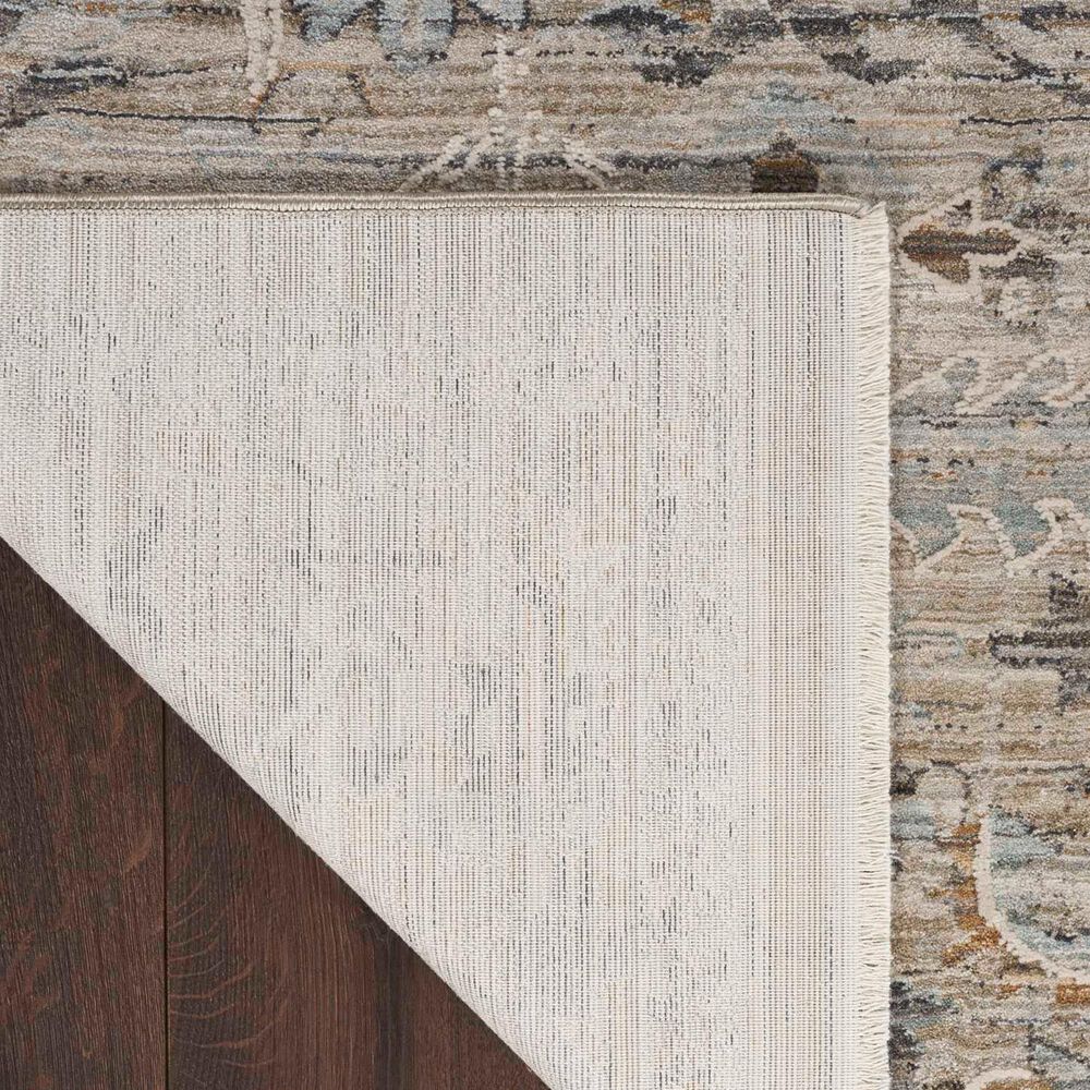 Nourison Lynx LNX02 2&#39;3&quot; x 12&#39; Ivory and Taupe Runner, , large