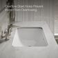 Kohler Caxton Rectangular Undermount Bathroom Sink in White, , large