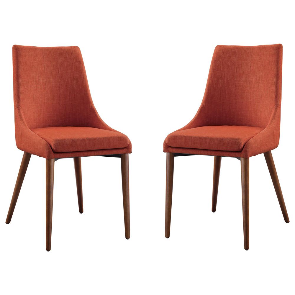 Valor Living Palmer Side Chair with Tangerine Cushion (Set of 2), , large
