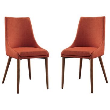 Valor Living Palmer Side Chair with Tangerine Cushion (Set of 2), , large